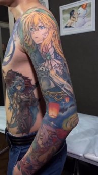 Наш гость любит аниме в ярких красках 🧨🔥 #аниме #anime