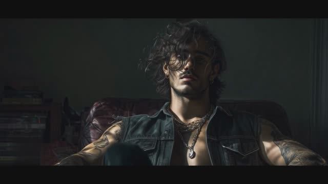 Видео и музыка сгенерированное нейросетью