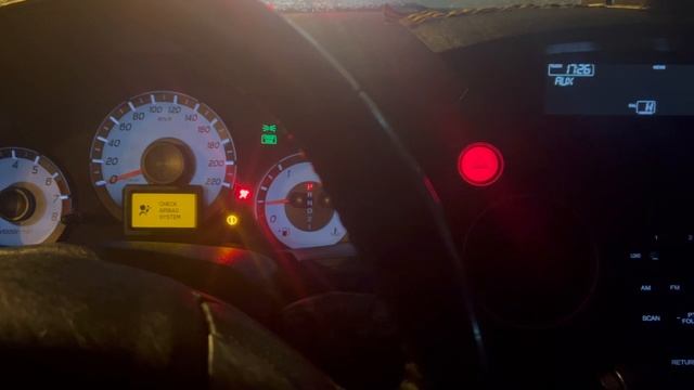 Ошибка Подушек безопасности Хонда Пилот 2014 (2 поколение рестайлинг).