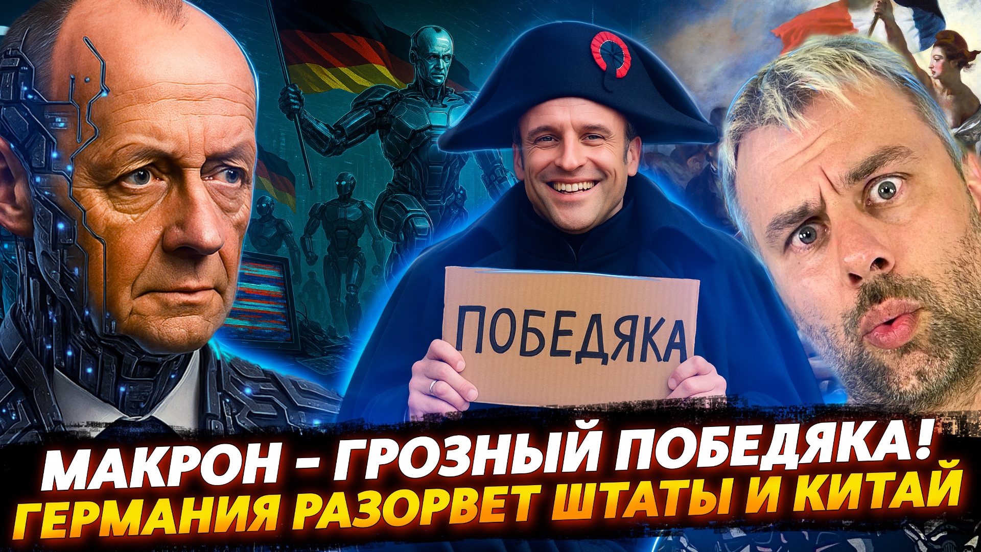 МАКРОН - ПОБЕДЯКА ГРОЗНЫЙ | ГЕРМАНИЯ БУДЕТ РВАТЬ АМЕРИКУ И КИТАЙ!