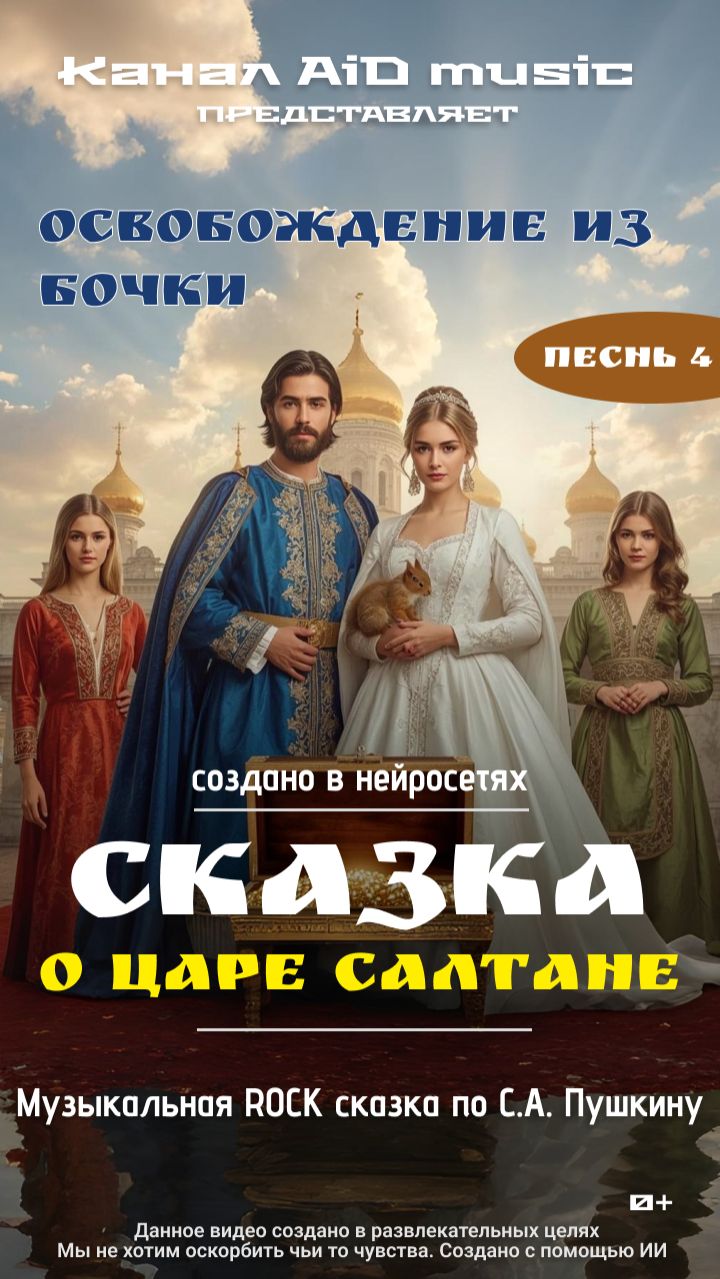 Царь Салтан. Песня 4. Освобождение из бочки [ИИ]