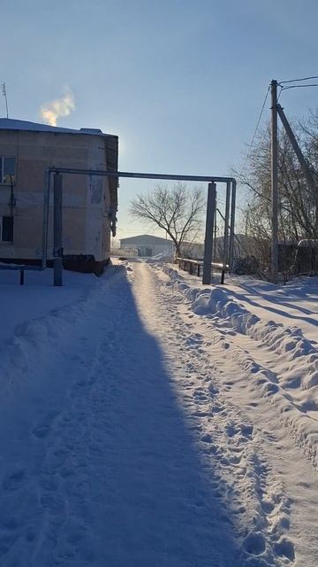 Сильный мороз в последний день осени