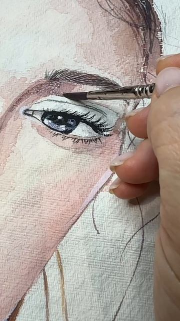 Портрет акварелью