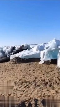 Ледяное цунами или наползание льда на берег