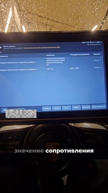 Пригнали Porsche Cayman из США, горит подушка. Смотрим проблему сканером THINKTOOL Expert 391