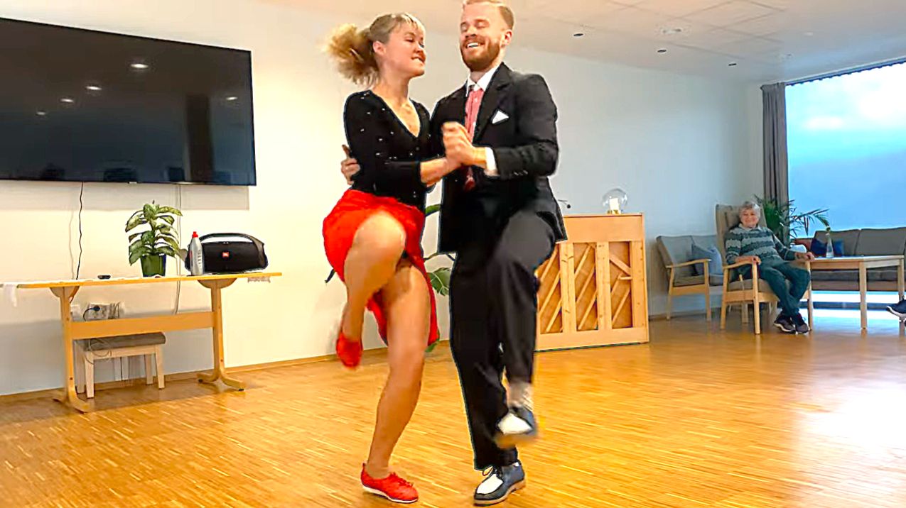 СВИНГ-ТАНЕЦ Импровизация от Сондре и Тани. #Танцы