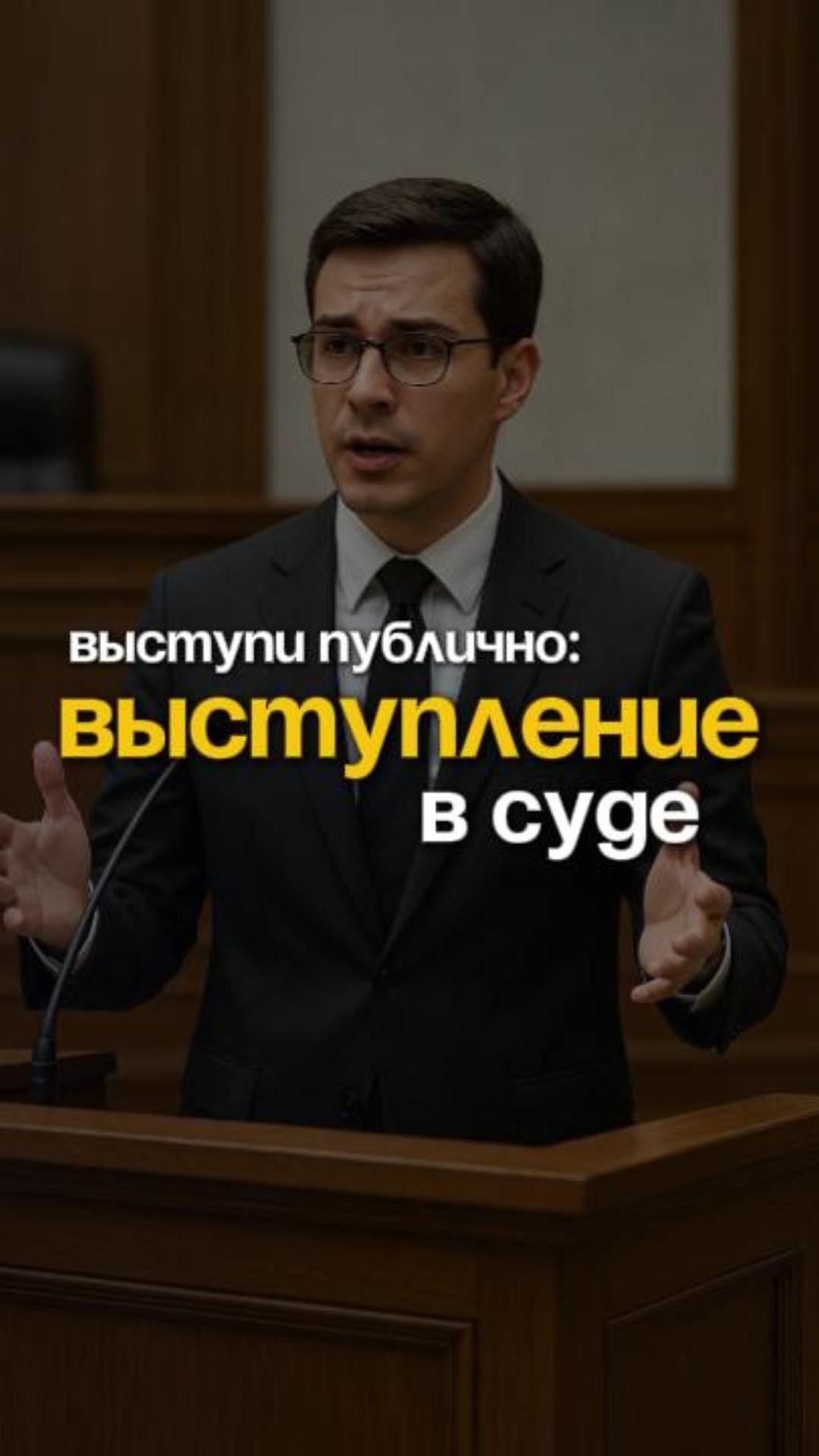 Выступи публично, с линией защиты