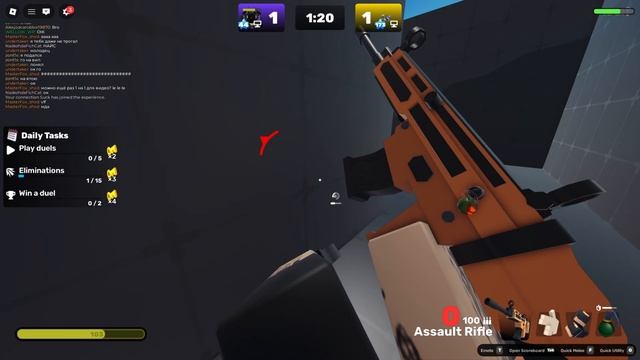 Roblox/Rivals 1v1 чек описание