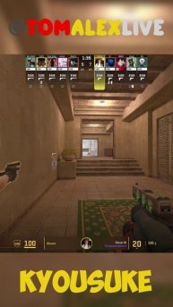 КИОСУКЕ ЭЙС И КЛАТЧ 1 В 4 НА МИРАЖЕ ФЕЙСИТ #kyousuke #cs2 #csgo #shorts