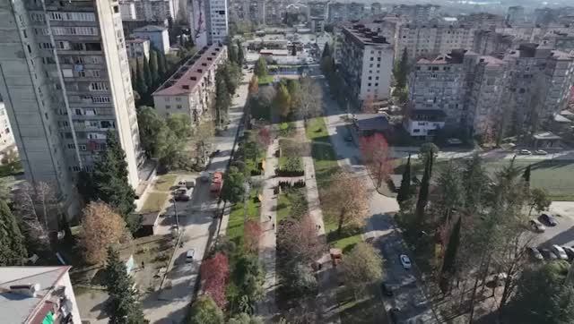 В Абхазии в Новом районе Сухума официально открыт благоустроенный сквер