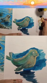 Рисуем тюленя