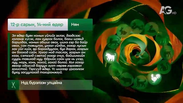 Зурхай - 14 декабря