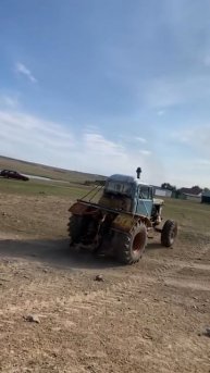 ДТ-75 на колесах. Самоделка.