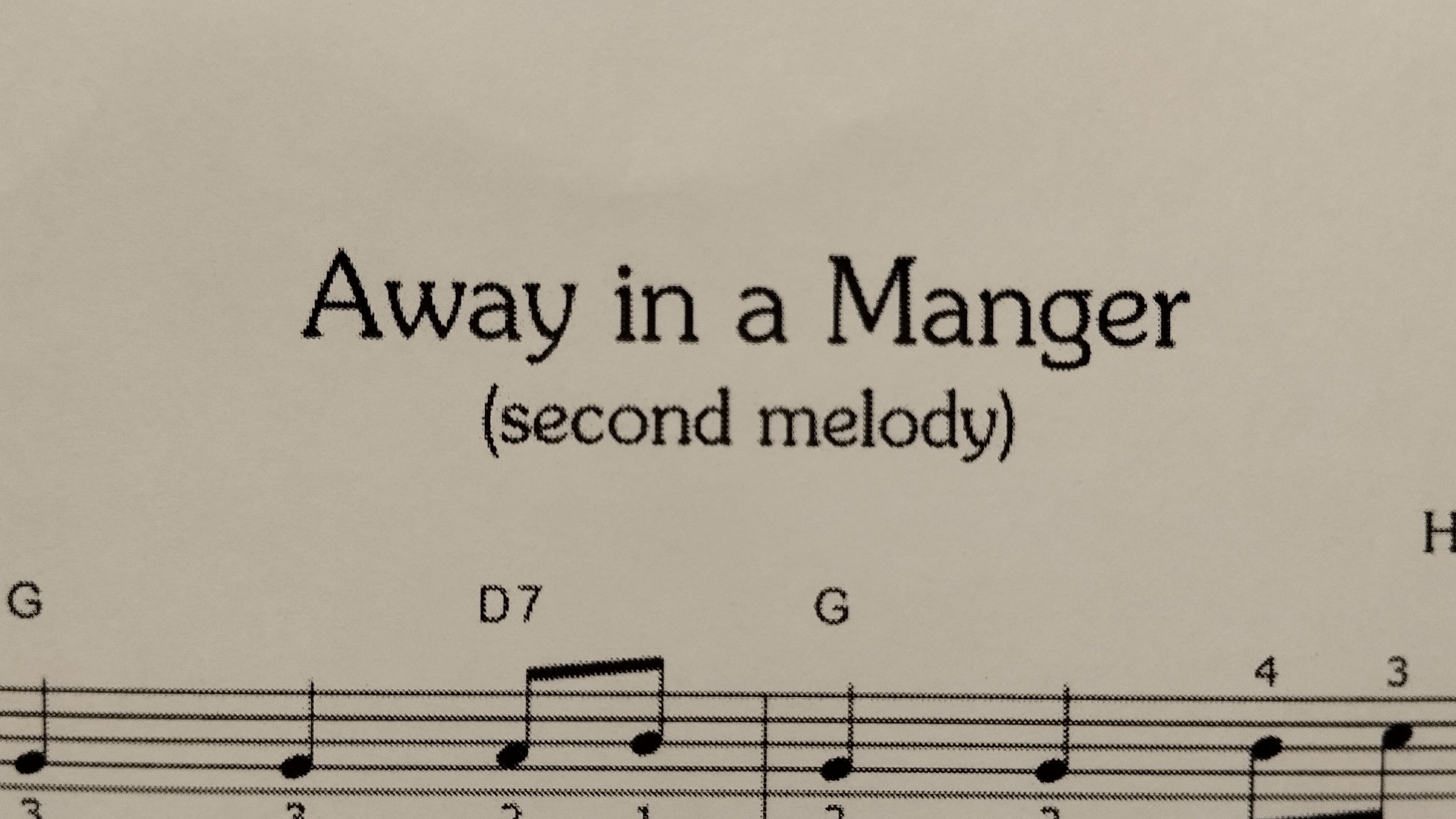 Away in s Manger (second melody) (арфа)