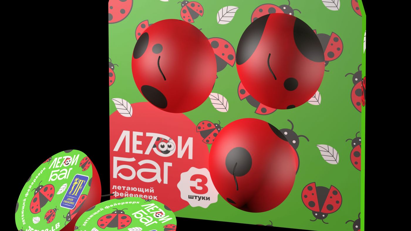 Летающий фейерверк Леди Баг JF FL02 LB