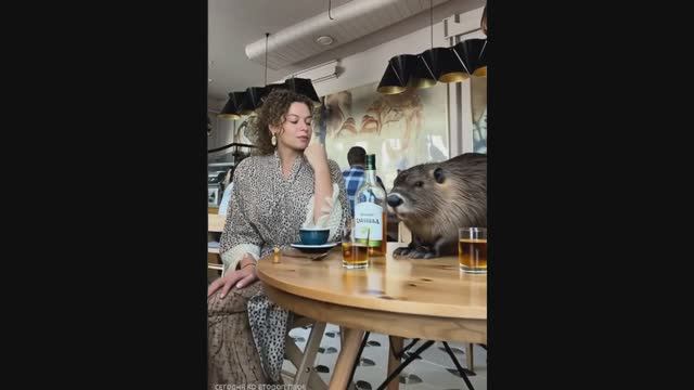 Сидим с бобром за столом (кавер-версия)