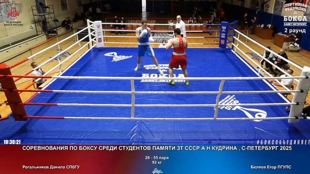 55 92 кг Рогальников Данила СПбГУ Беляев Егор ПГУПС