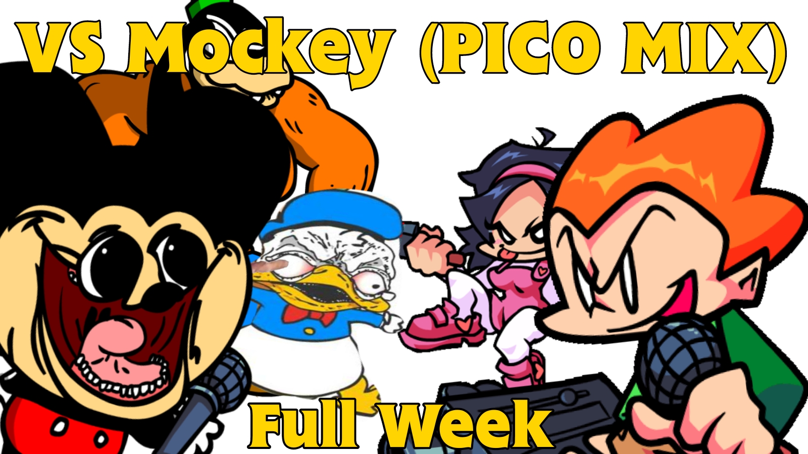 Friday Night Funkin: Vs Mockey (Pico Mix) [FANMADE] - Gameplay Showcase [RUS]