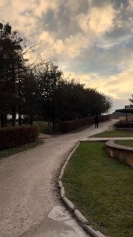 Кисловодский парк в объятиях зимнего вечера