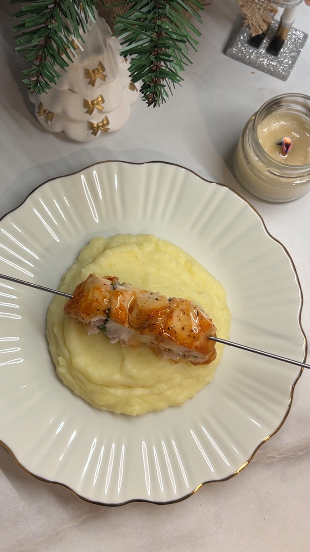 Куриные шашлычки с беконом и шпинатом🤌