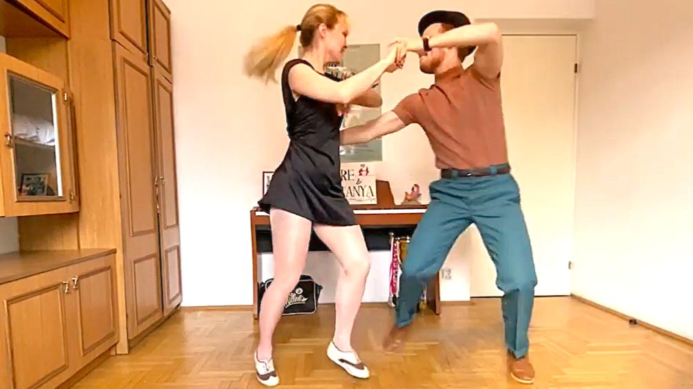 Демонстрация продвинутого курса буги-вуги с Сондре и Таней. #Танцы