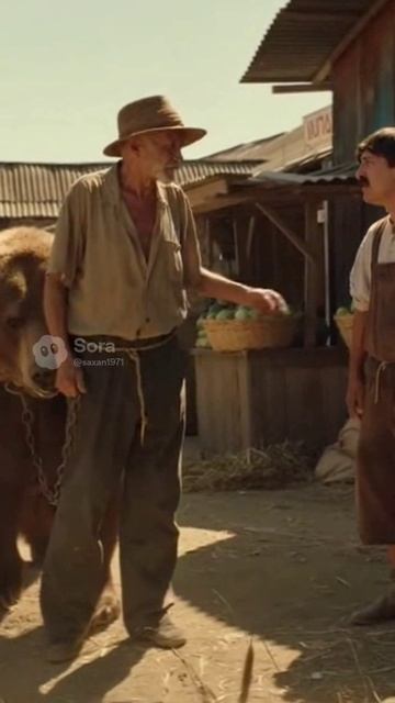 дед и медведь