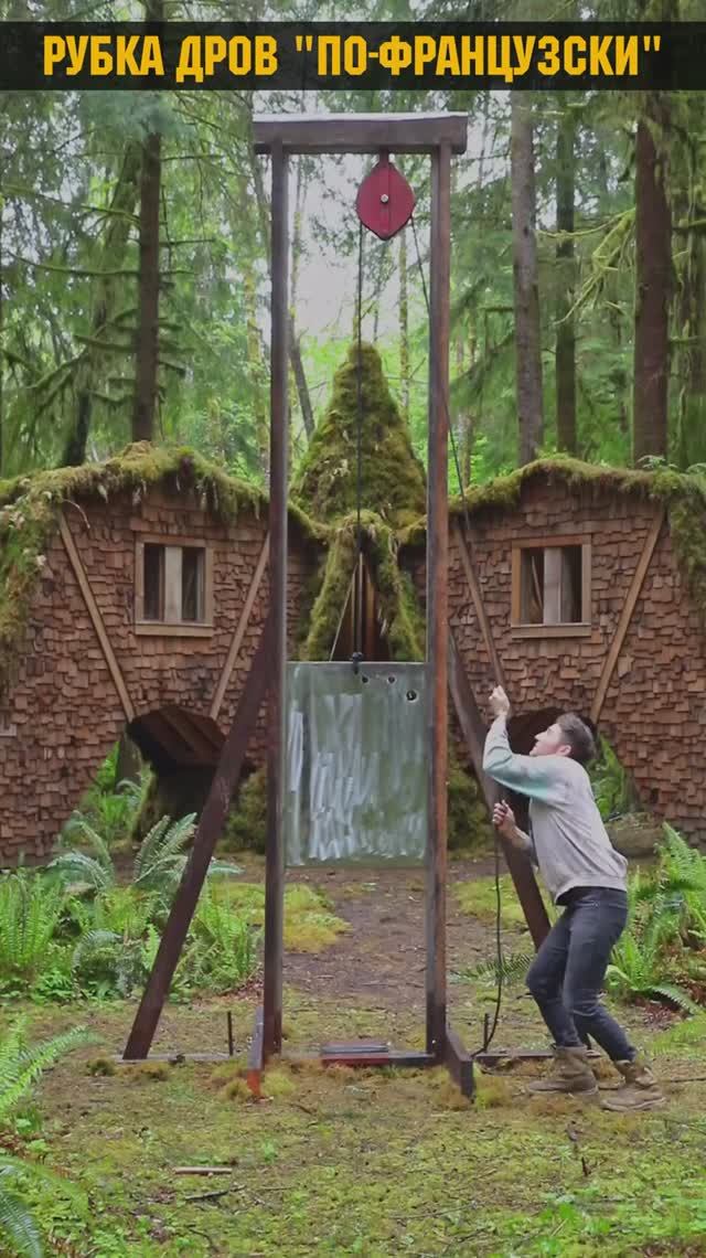 Французский способ заготовки дров #shorts