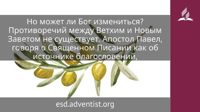 4 декабря 2025. Закон Господа совершен. Под сенью благодати | Адвентисты