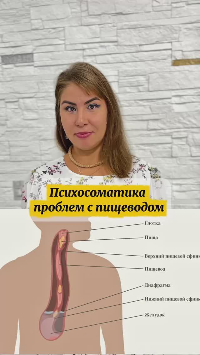 Психосоматика проблем с пищеводом