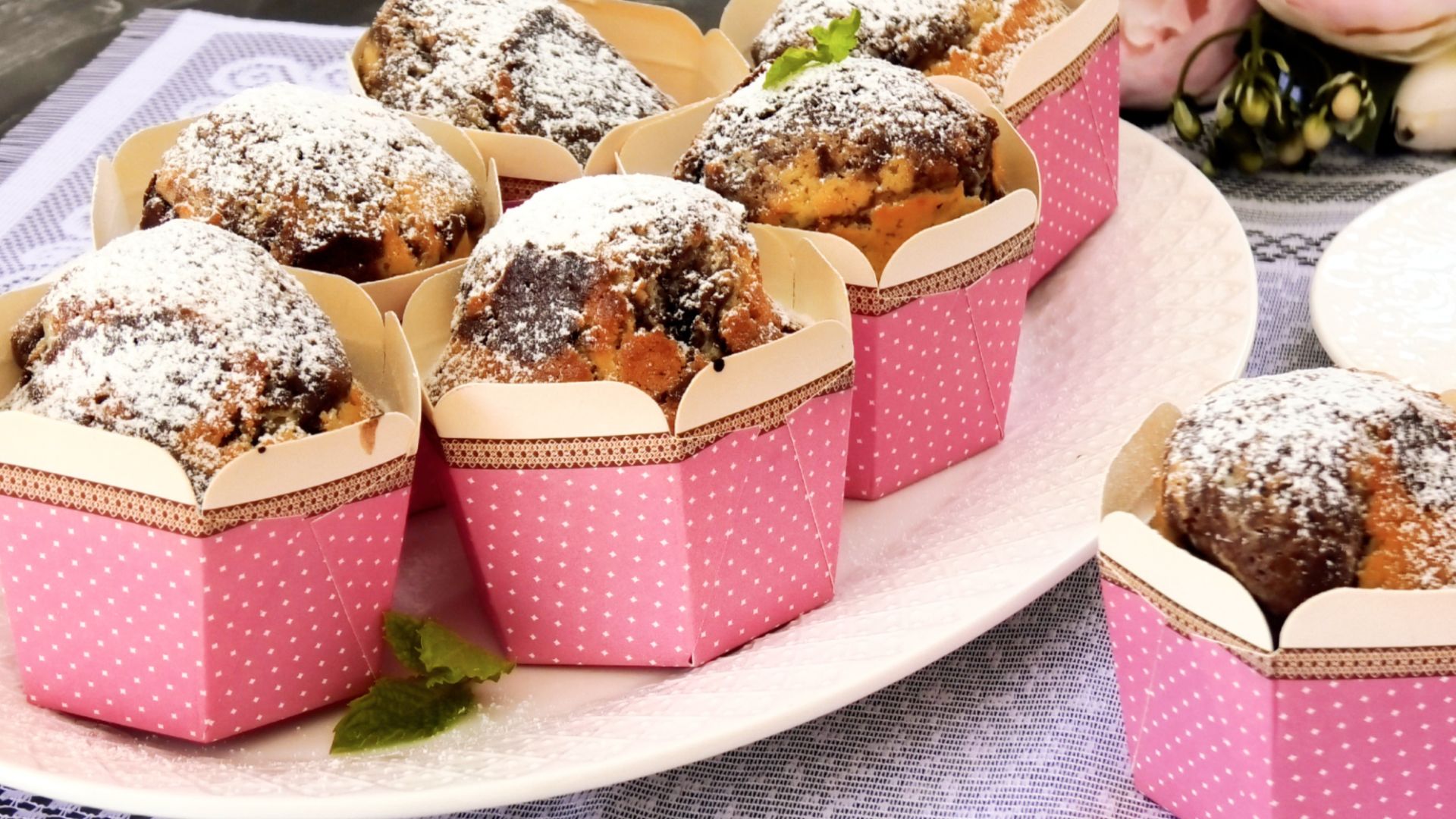 Пушистые и воздушные кексы «Зебра» на сметане