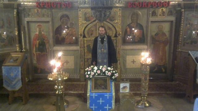 Слово в конце Всенощной в канун Введе́ния во храм Пресвятой Владычицы нашей Богородицы. 03.12.2025г.