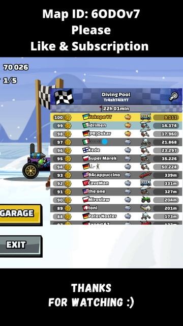 🎧 Is BUS The Best Today? 🎧 (Diving Pool) - Hill Climb Racing 2 #shorts #hcr2