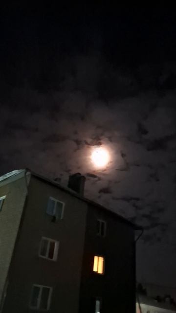 Луна в зимнем небе