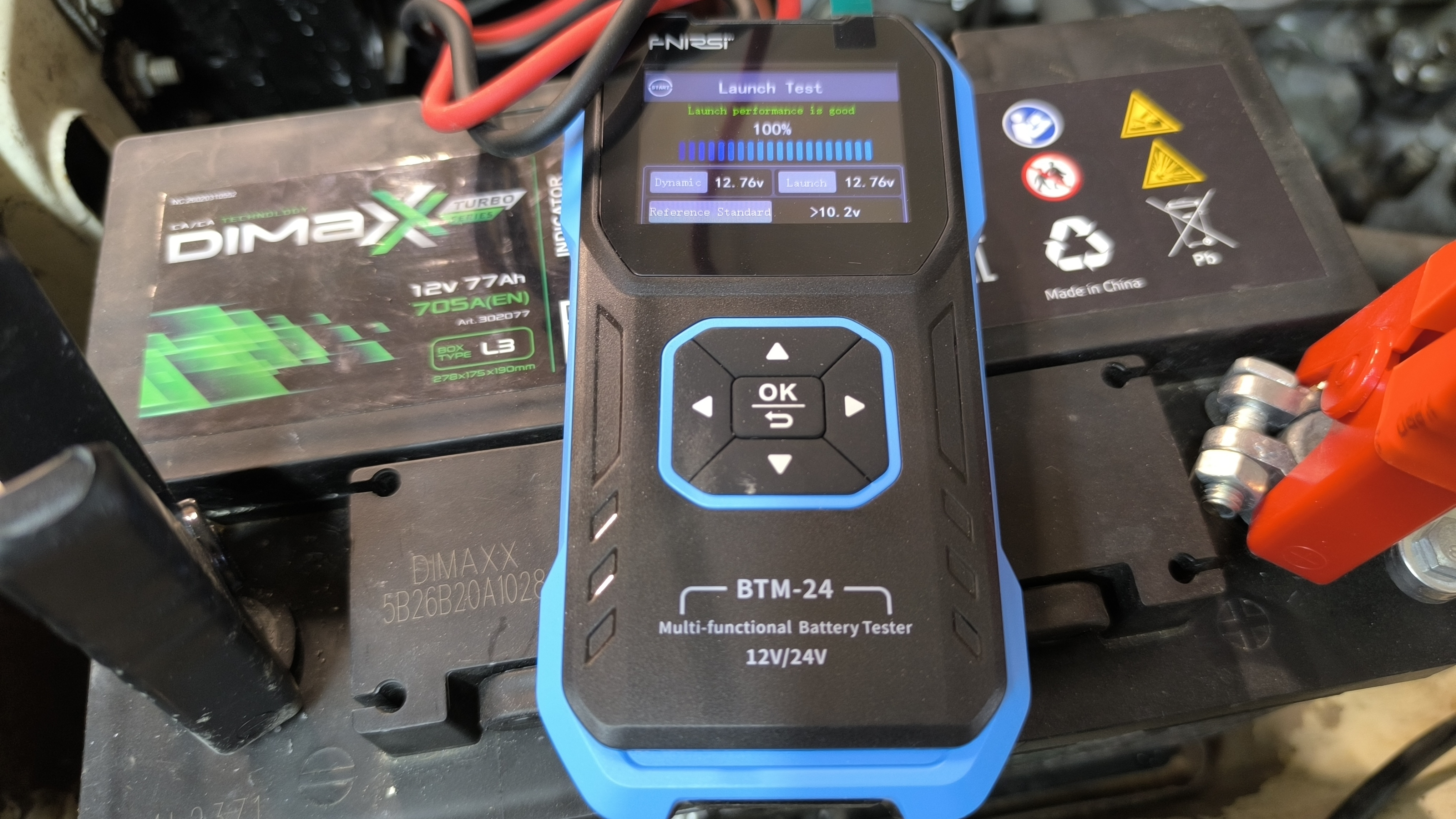 FNIRSI® BTM-24 2000A CCA Многофункциональный автомобильный тестер аккумуляторов 12 В/24 В Тест Волги