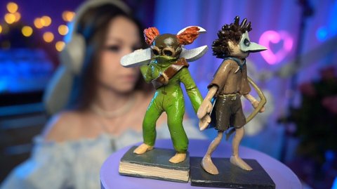 ✨ЛЕПКА✨ из полимерной глины | #ламповыйстрим #девушкастримит #полимернаяглина #лепка #polymerclay