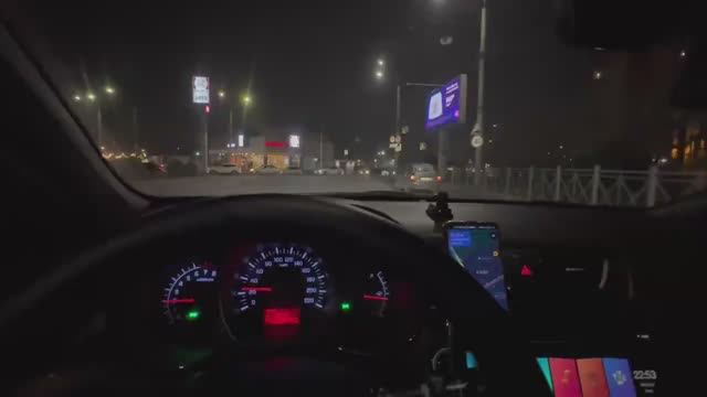 Смена ночью. Включил мой район.Махачкала.Дагестан