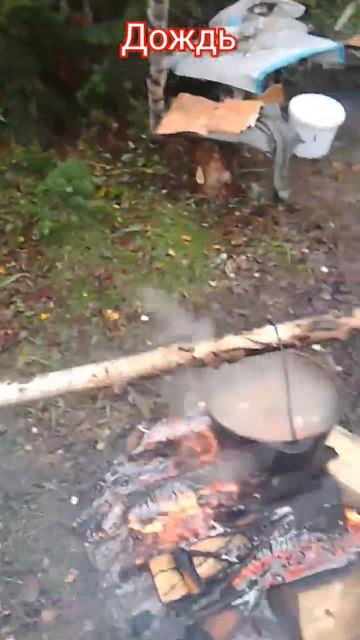 #варим #борщ.#дождь идет. #тайга#рыбалка#отдых. (1)