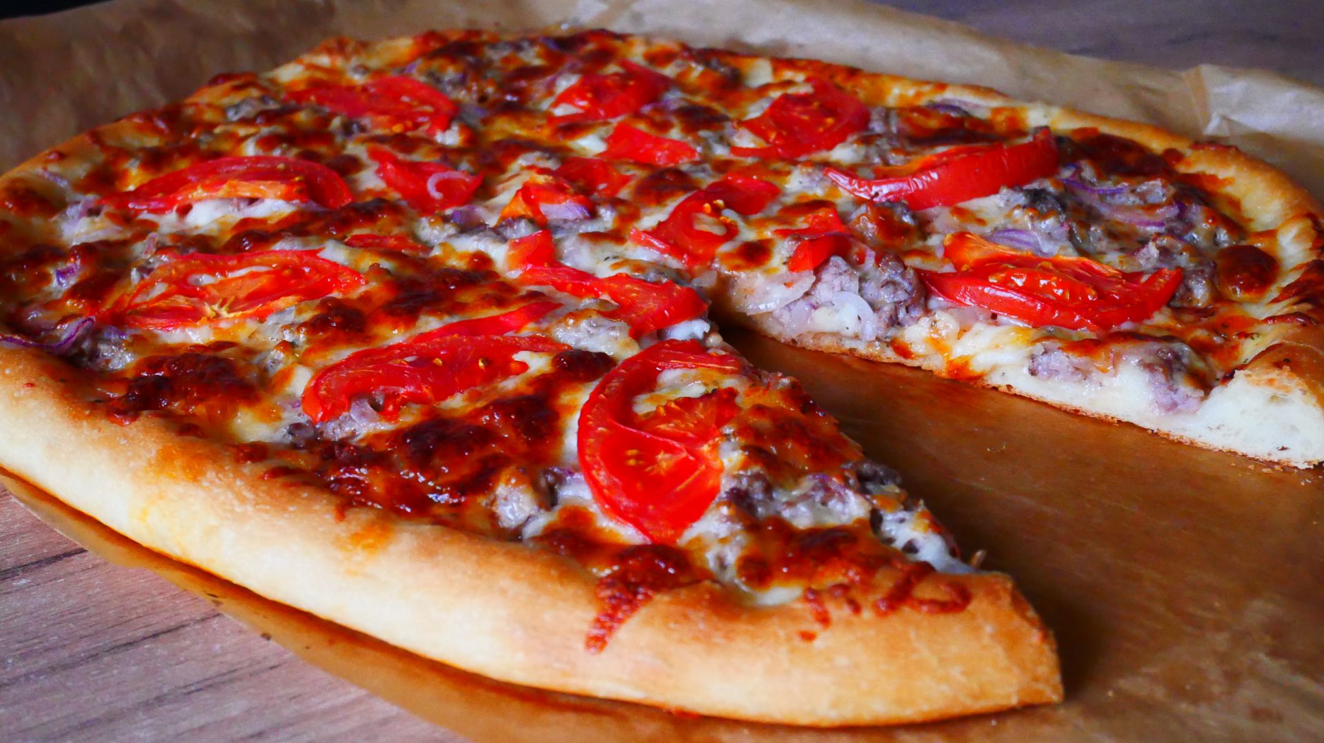 Пицца с фаршем ЧИЗБУРГЕР пицца в дома