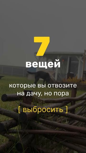 7 вещей, которые вы отвозите на дачу, но пора выбросить