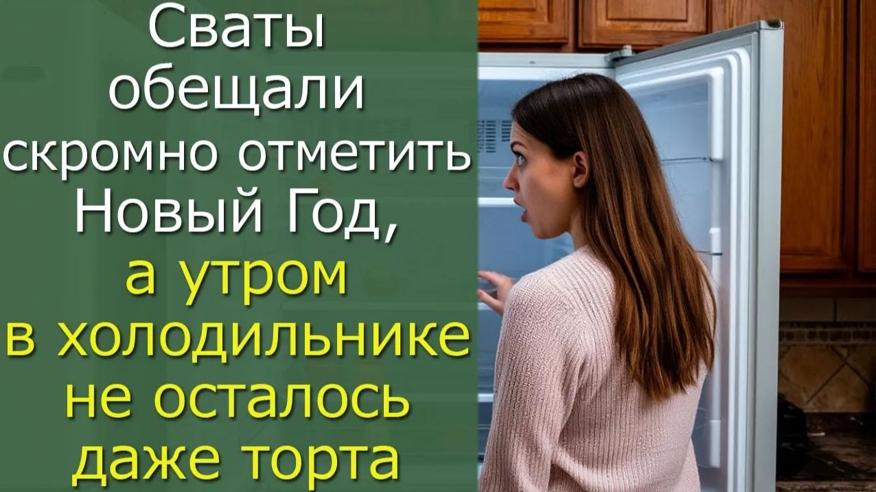 Сваты обещали скромно отметить Новый Год, а утром в холодильнике не осталось даже тортаЭто заголовок