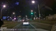 Видеорегистратор RoadGo MyCam пример съемки в темное время суток
