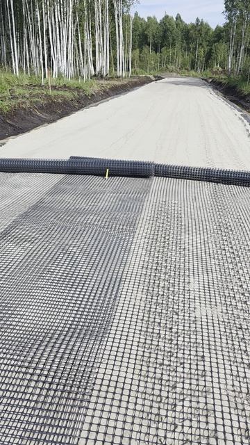 Геосетка установка - КП Милан - Дороги