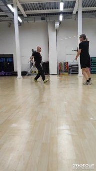 la canne de combat.Упражнение.Parade-Voltes-Riposte. 0.1