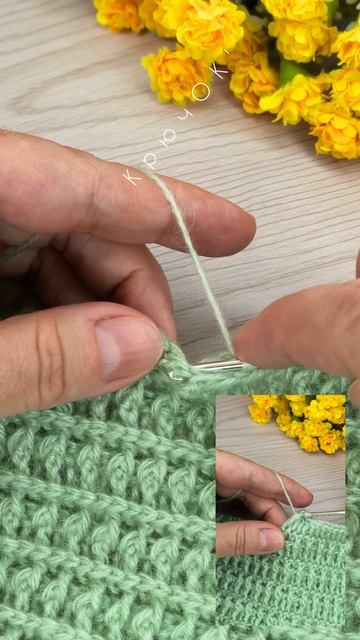 Узор крючком 70 #shorts #вязаниекрючком #узорыкрючком