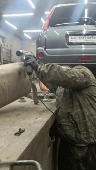 Ремонт глушителя Nissan X-Trail