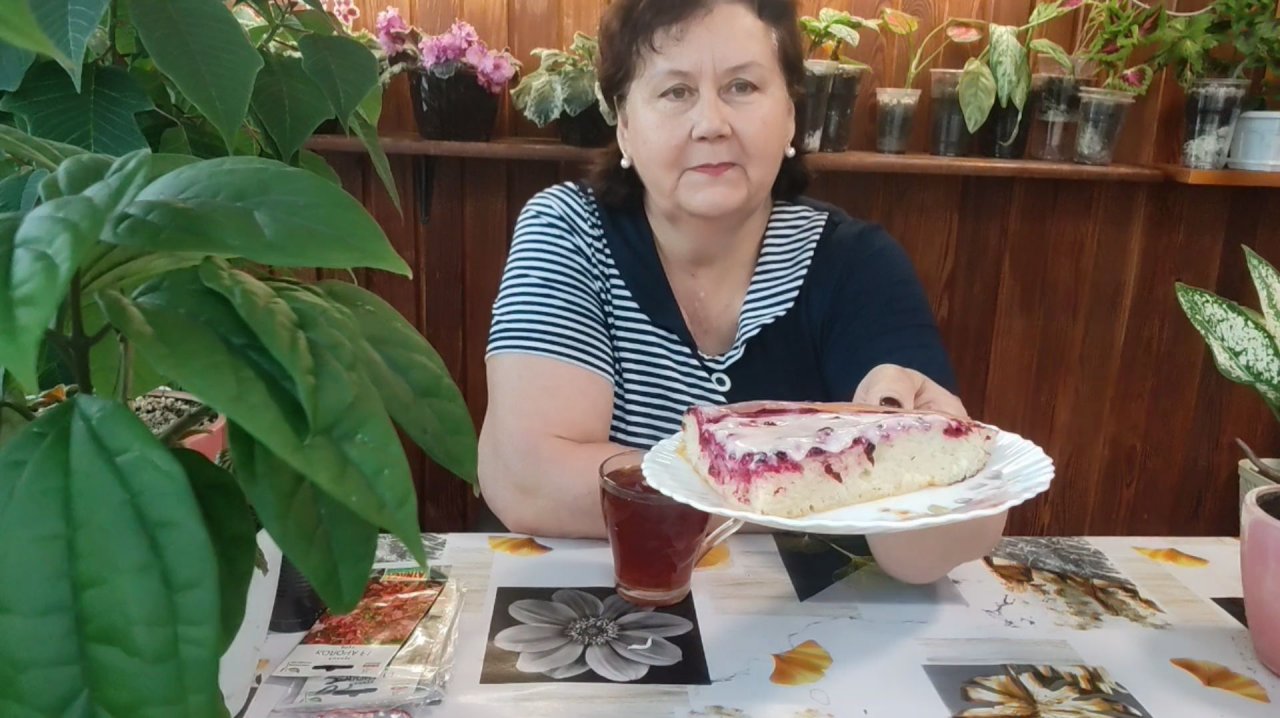 Сибирский пирог с брусникой и сметаной. Домашние дела.