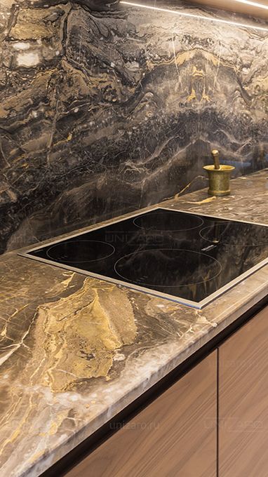 Мастер-класс от профи - Кухонная столешница (рабочая поверхность) из керамической плитки под мрамор