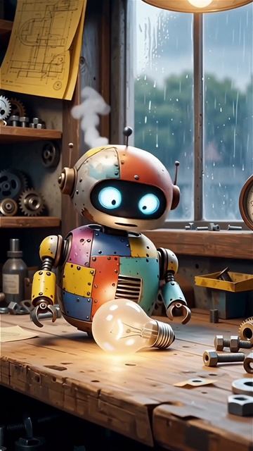 Сказочный робот нейросеть.