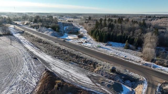 Строительство Rail Baltica в Эстонии (виадук Mälivere) - ноябрь 2025