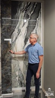 Линейка макси-формат 120 х 278 см в толщине 6 мм от Italon #интерьер #плитка #ремонт